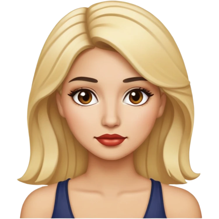 Pelo rubio piel clara y latina makeup emoji