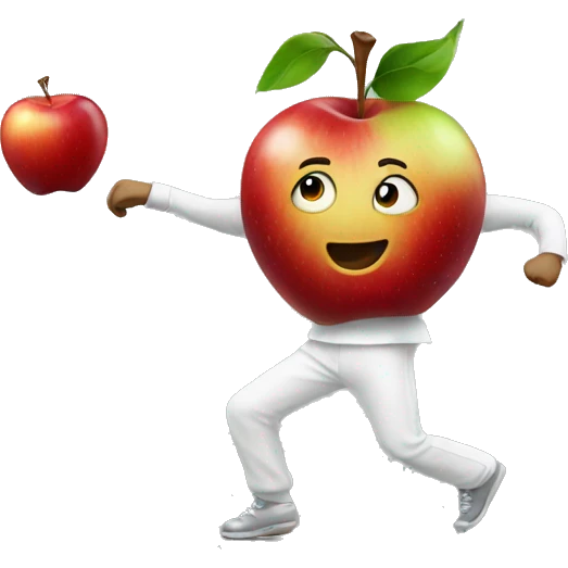 dancing apple emoji