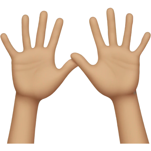 Hands low five  emoji