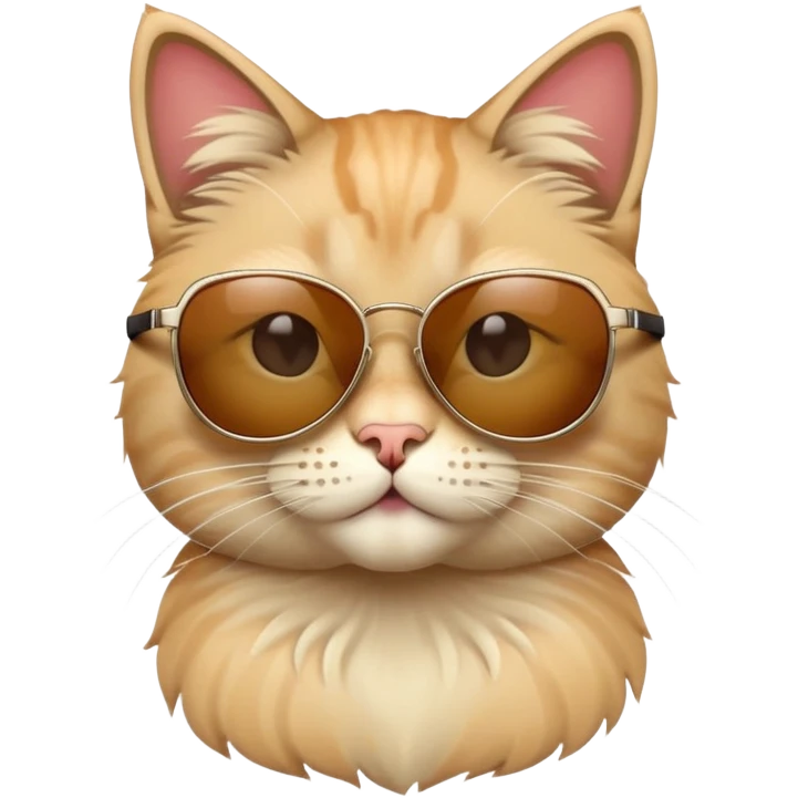 Cat wearing sunglasses emoji