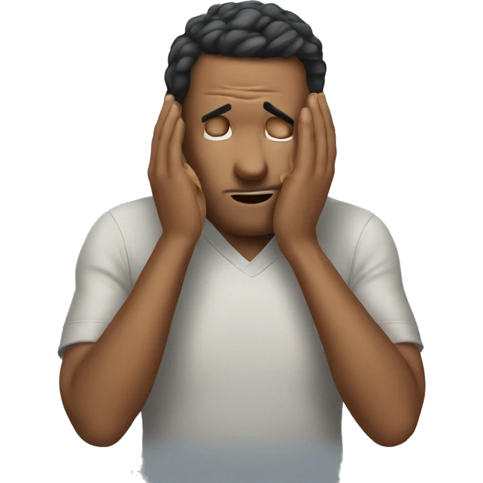 make emoji of steve doing facepalm emoji