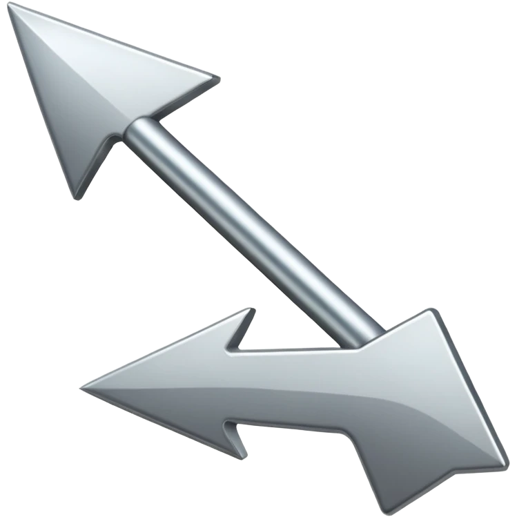 computer arrow (iphone emoji styled) emoji