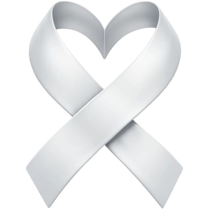 I want a white ribbon emoji emoji