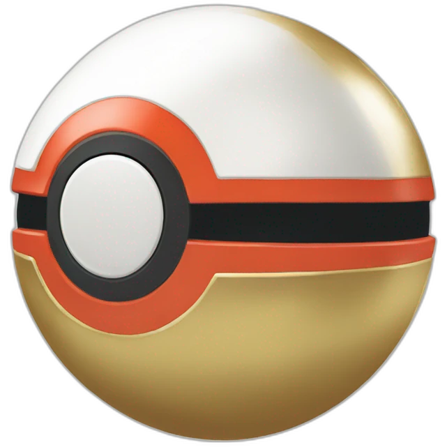 Pokemon ball gold emoji
