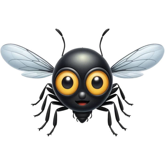 a cartoon fly buzzing emoji
