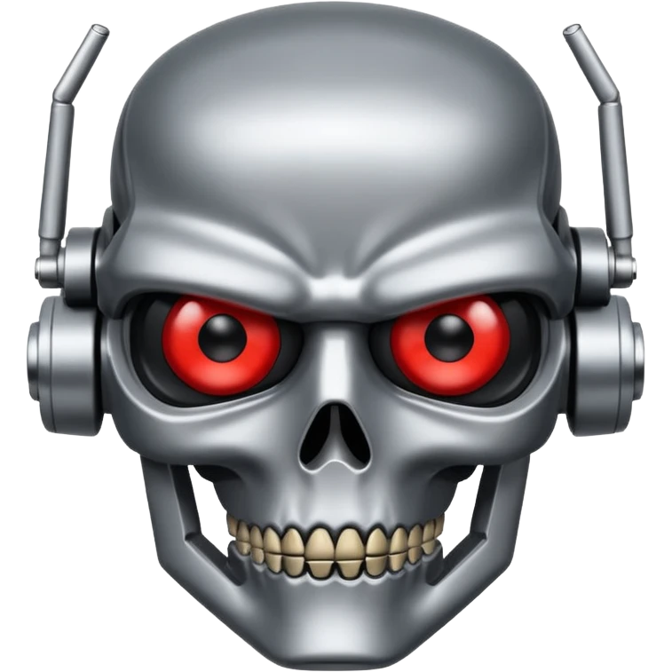 Red eyed Terminator emoji