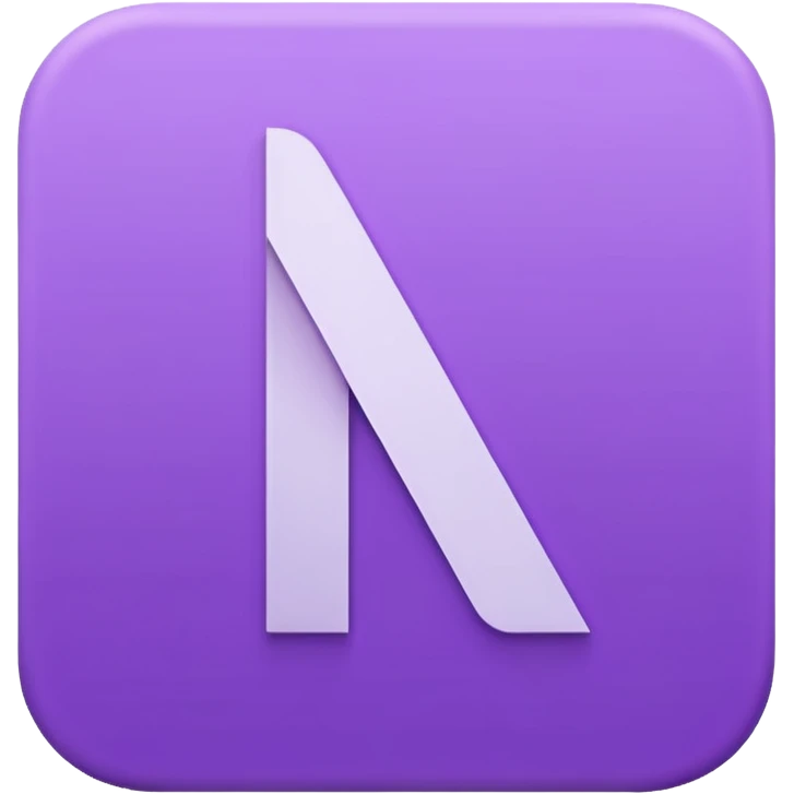 Netflix aesthetic "N" logo in pastel purple emoji