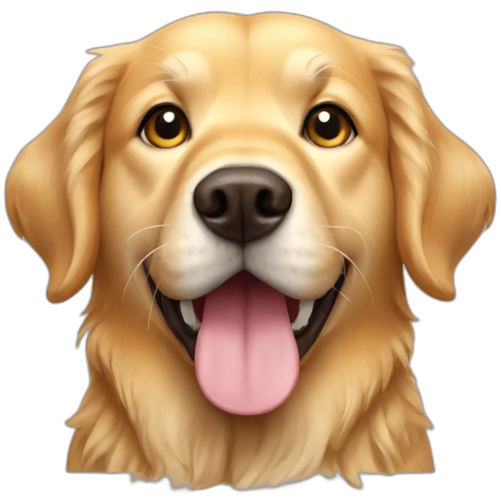 golden retriver dog chino emoji