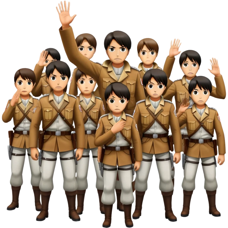 Attack on Titan salute  emoji