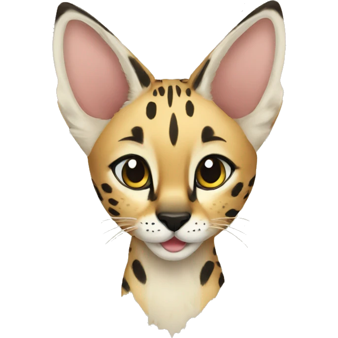 Cute Serval emoji