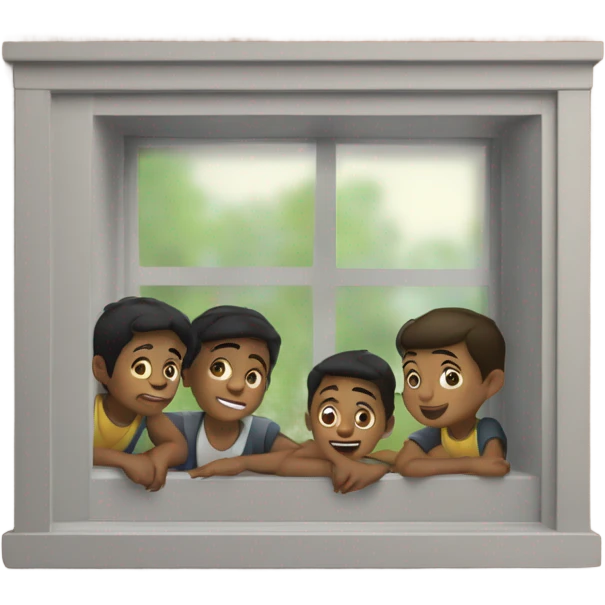 boys by the window emoji