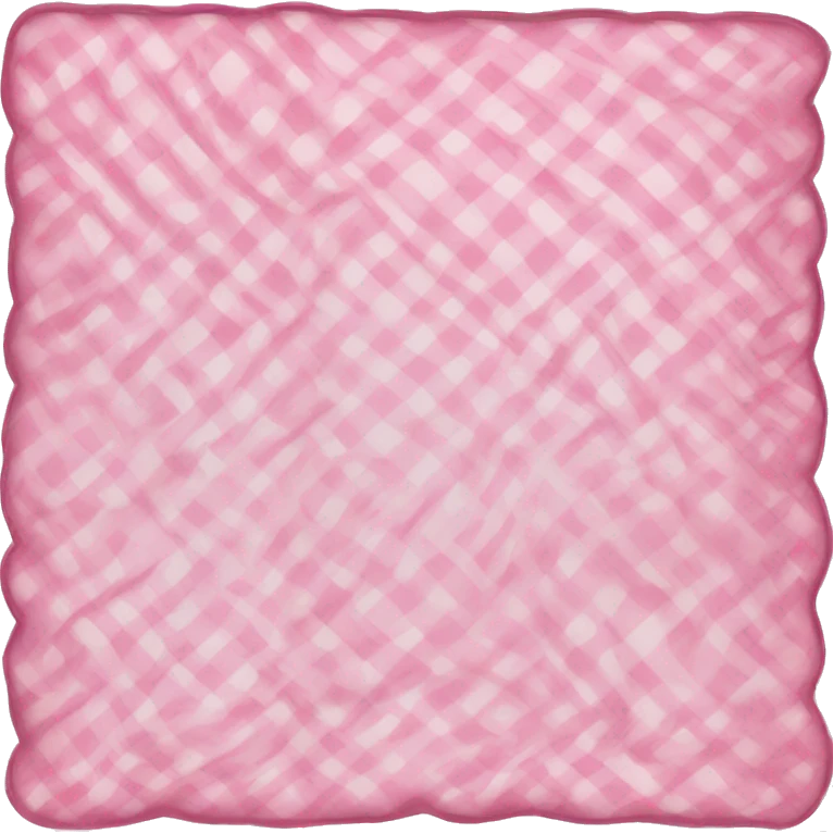 Pink and white blanket emoji