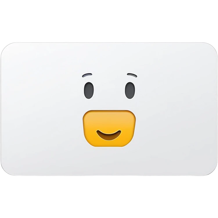gift card white emoji