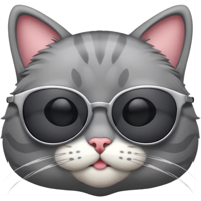 Cat wearing sunglasses new  emoji