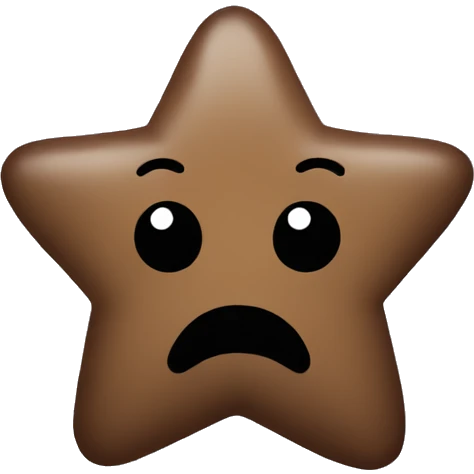 Poop on a blue star emoji