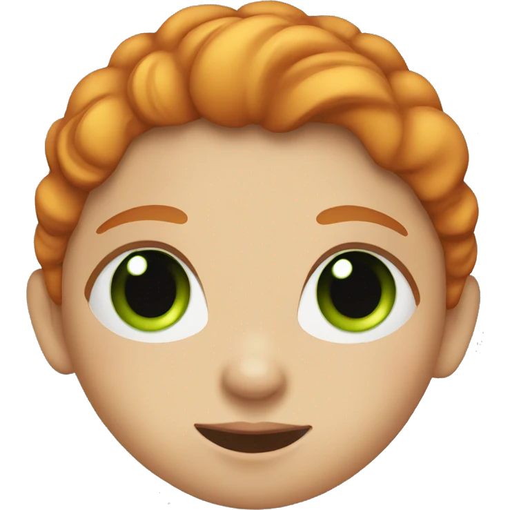 ginger girl with green eyes emoji