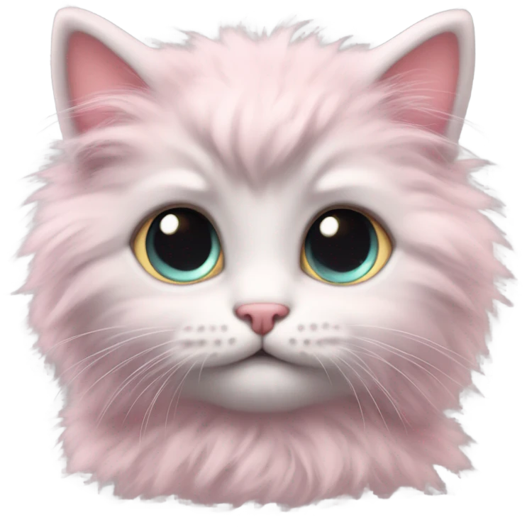 Pink kitten emoji