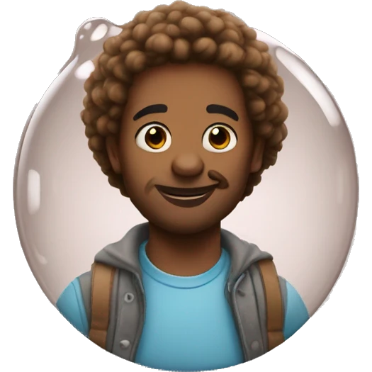 Bubble ti brown emoji