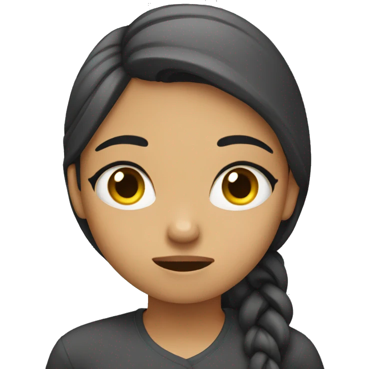 Girl disagreeing  emoji