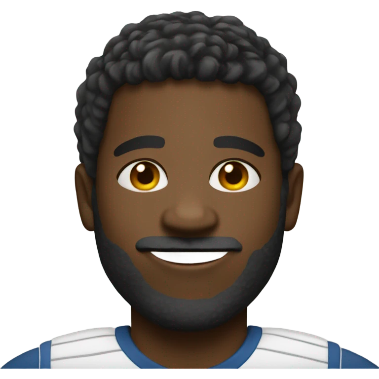 Black man with a tennis es ley  emoji