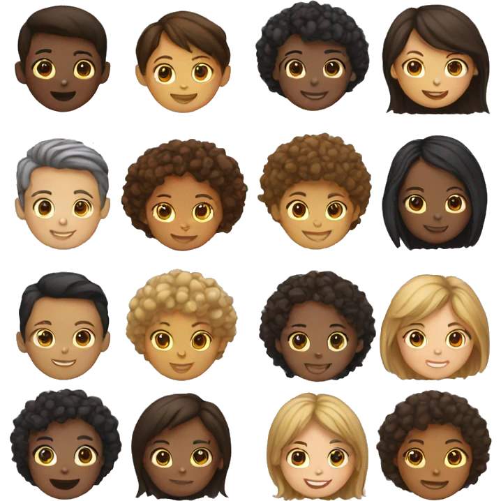 multicultural kids emoji