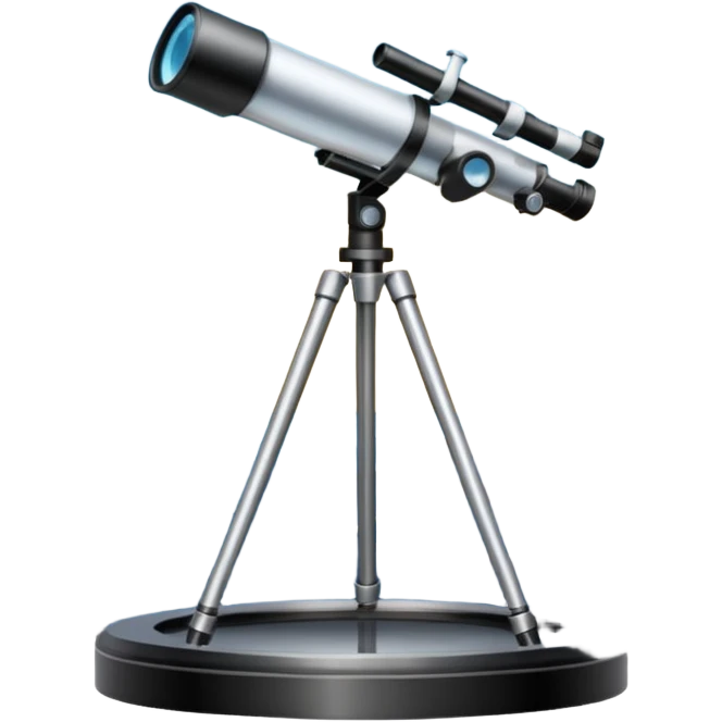 un observatoire avec un telescope qui sort du dome emoji