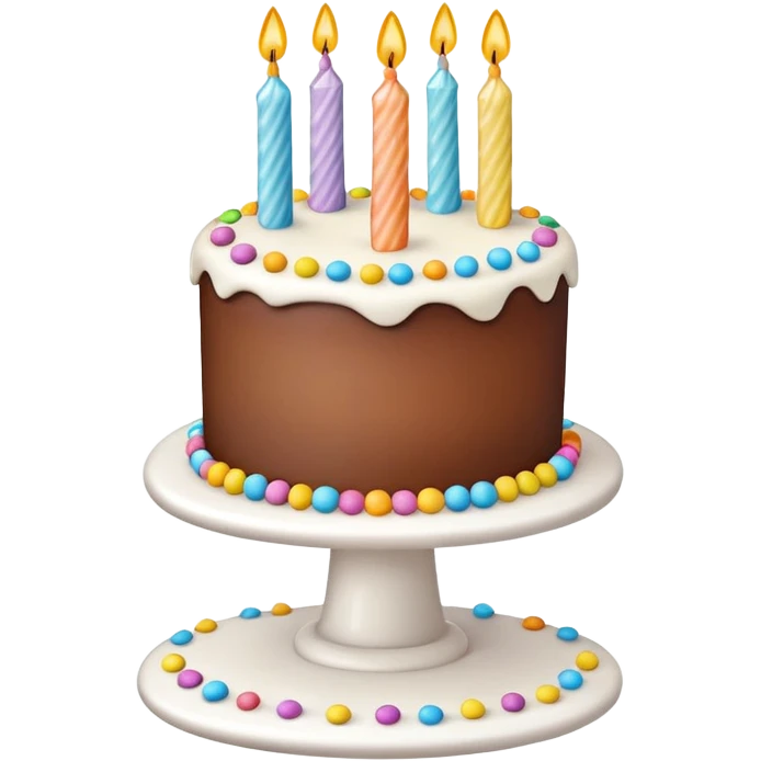 white birthday cake emoji