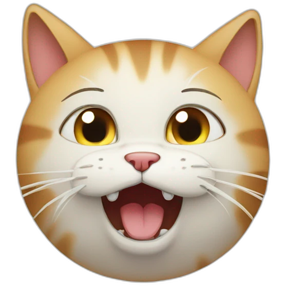 The cat is crying emoji