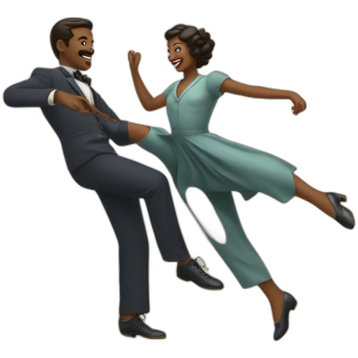 a lindy hop danser emoji