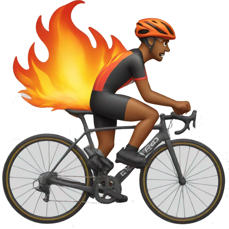 Cyclist Fire emoji