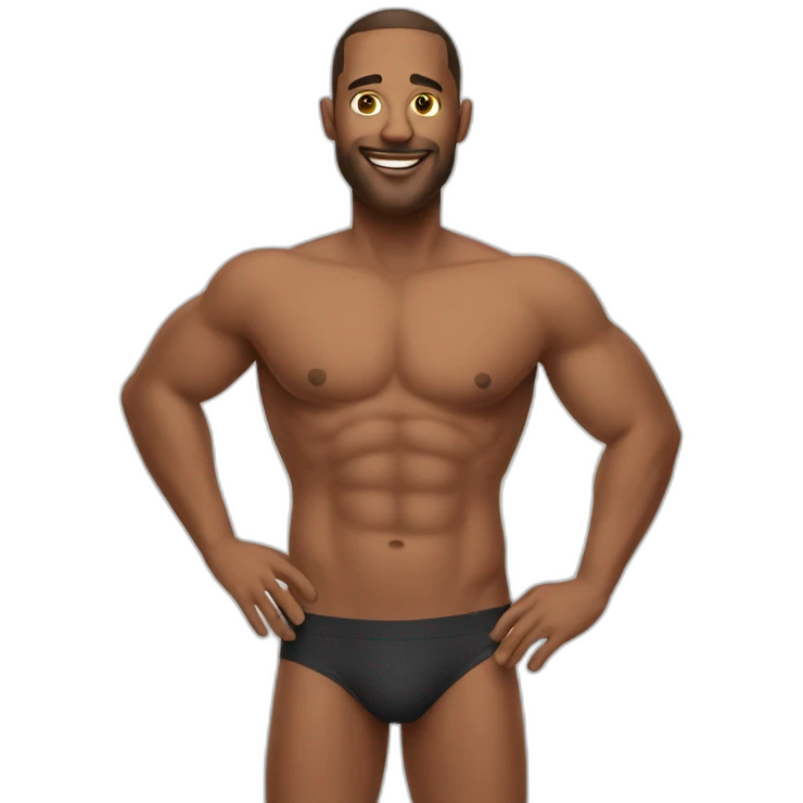 man in a bikini  emoji
