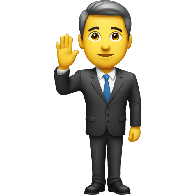 Businessman salute emoji