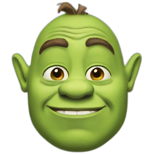 Shrek but blue emoji