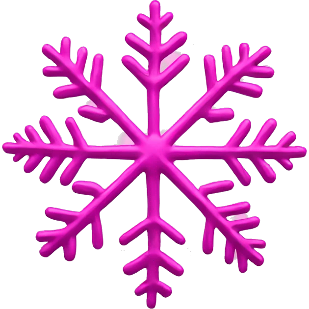 Pink snowflake emoji