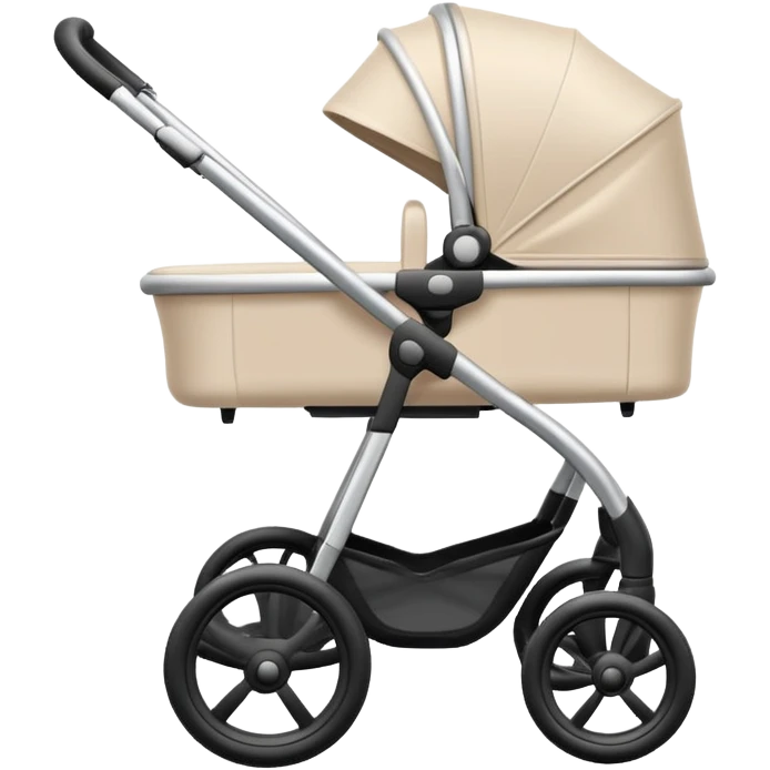 Pale beige aesthetic stroller emoji