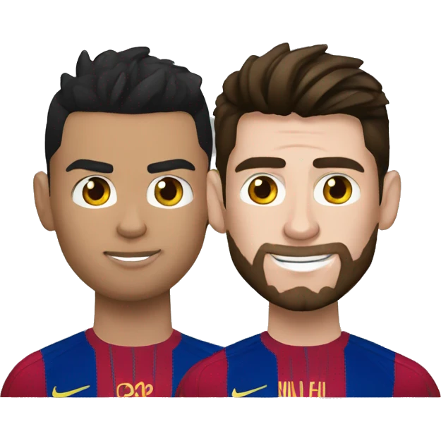 Cr7 and messi combat emoji