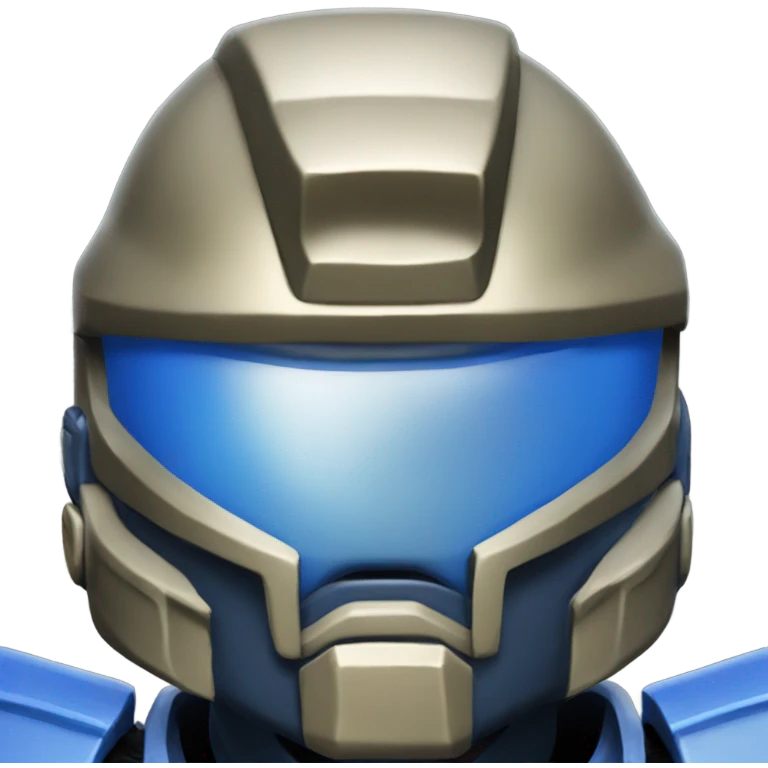 Halo Spartan blue armor emoji