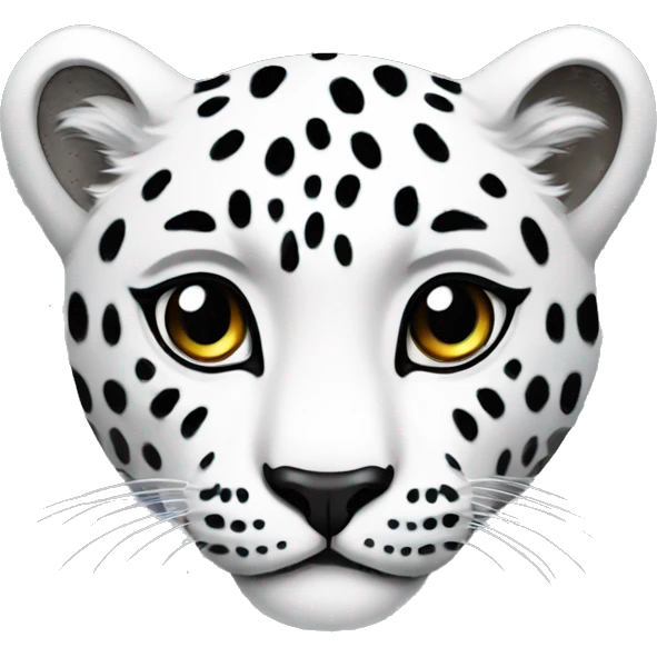  The “White Leopard” sticker set shows a heart emoji