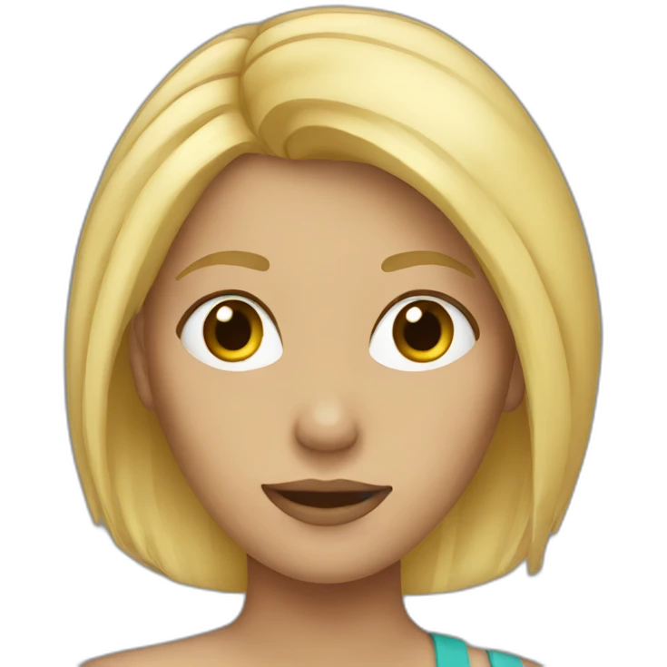 women blond hair emoji