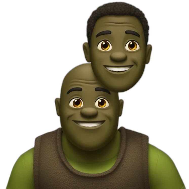 black-shrek emoji
