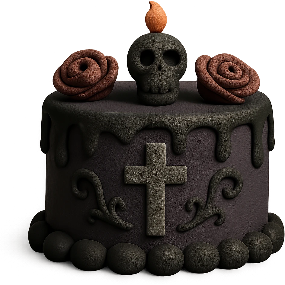 gothic cake emoji