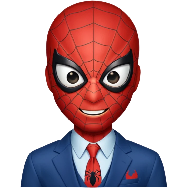Spider-man laughing emoji