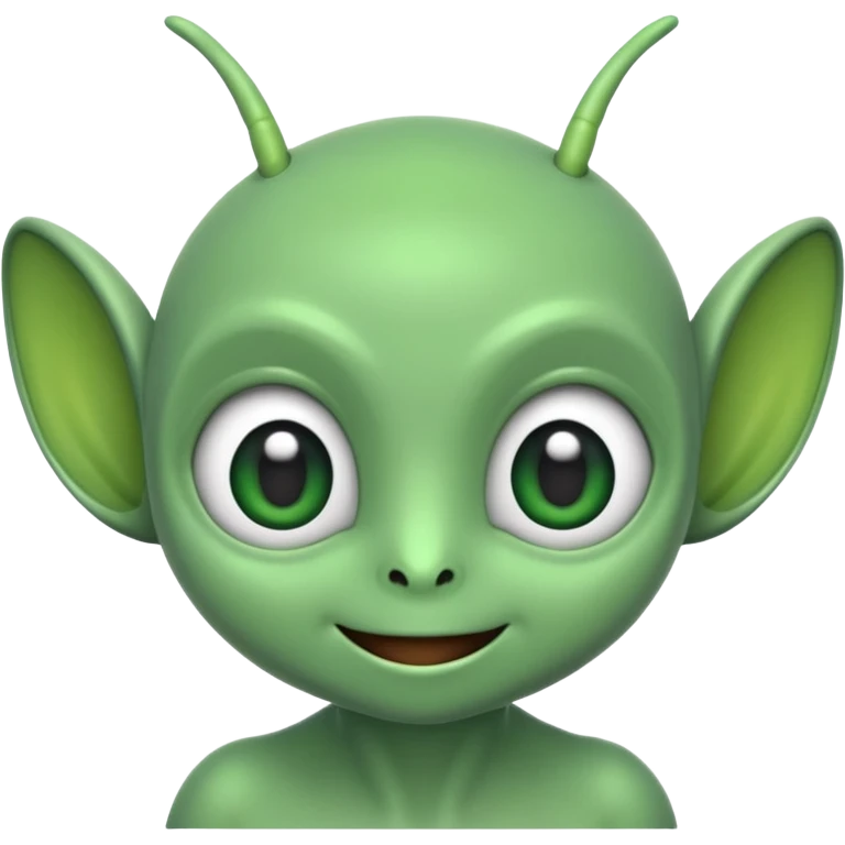 Make me a cute alien it's werd make it cute emoji