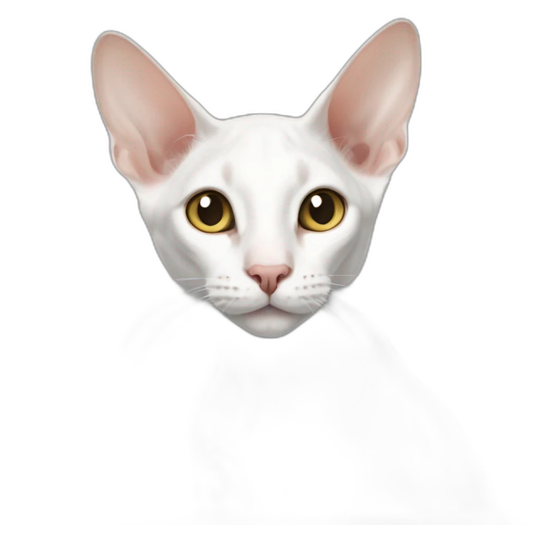 white oriental shorthair cat emoji