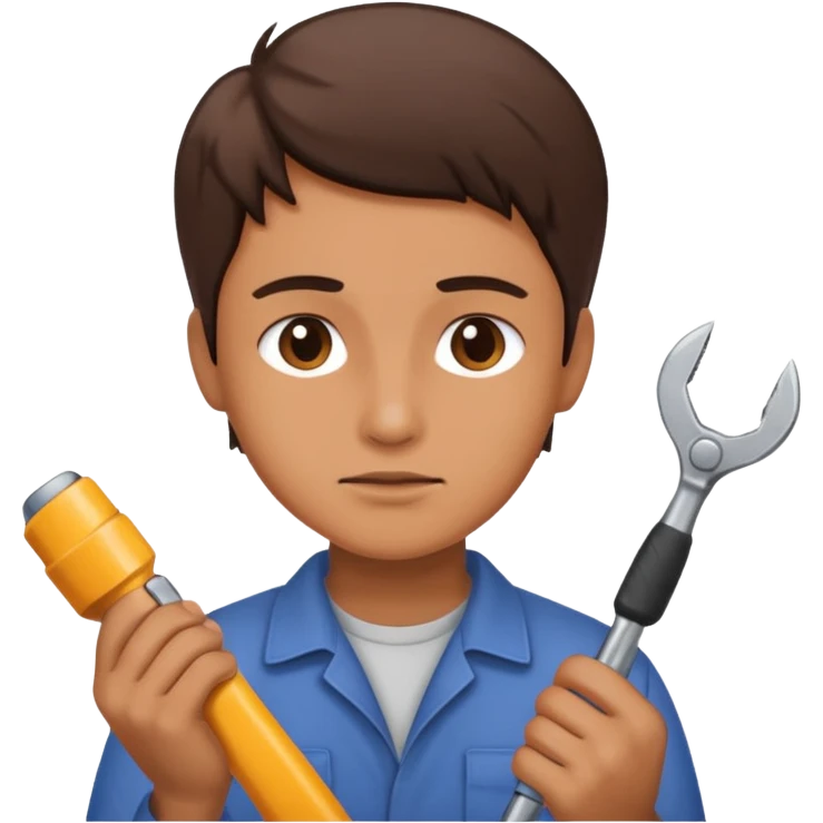 person Repairing a tool emoji
