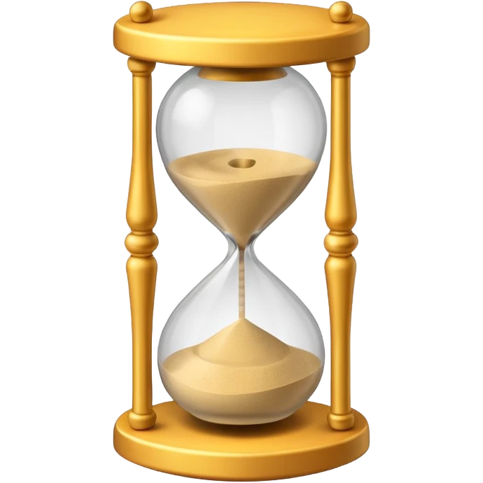 sand clock 3d emoji