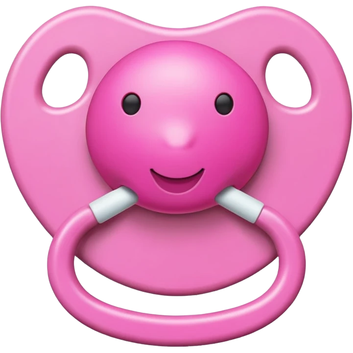 Pink pacifier  emoji