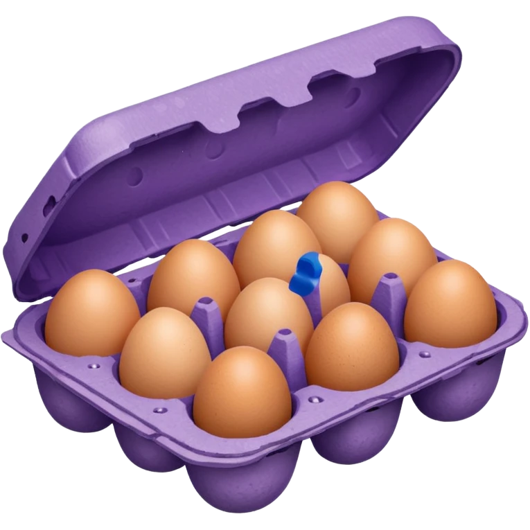 purple big egg carton emoji