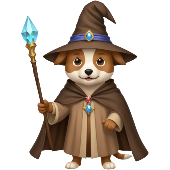 Dog wizard emoji