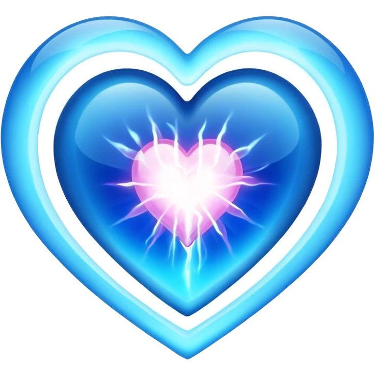 plasma energy heart shaped emoji